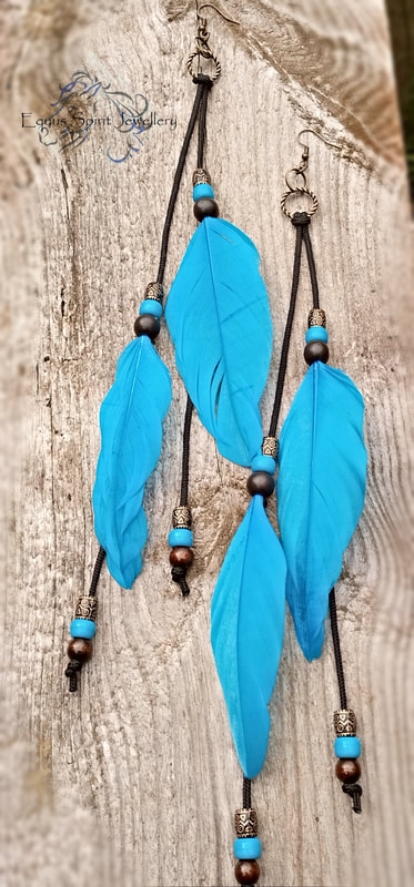 Blue Jay Feather Earrings | Etsy | Etsy earrings, Feather earrings, Earring  patterns
